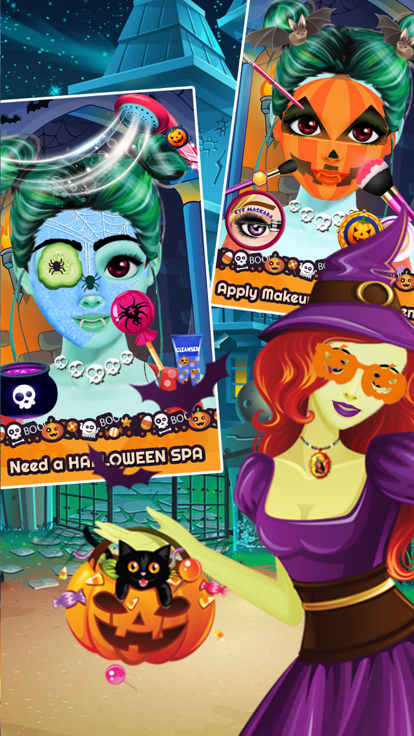 萬聖節化妝和水療沙龍游戏截图