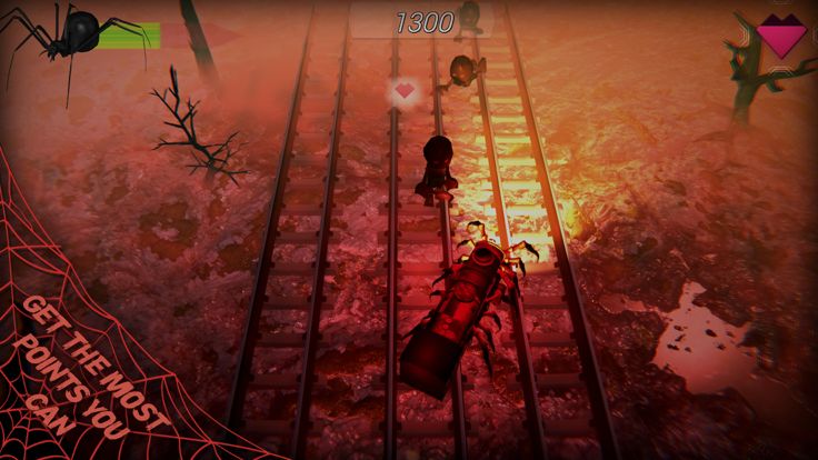 Scary Spider Train 3D Survival游戏截图