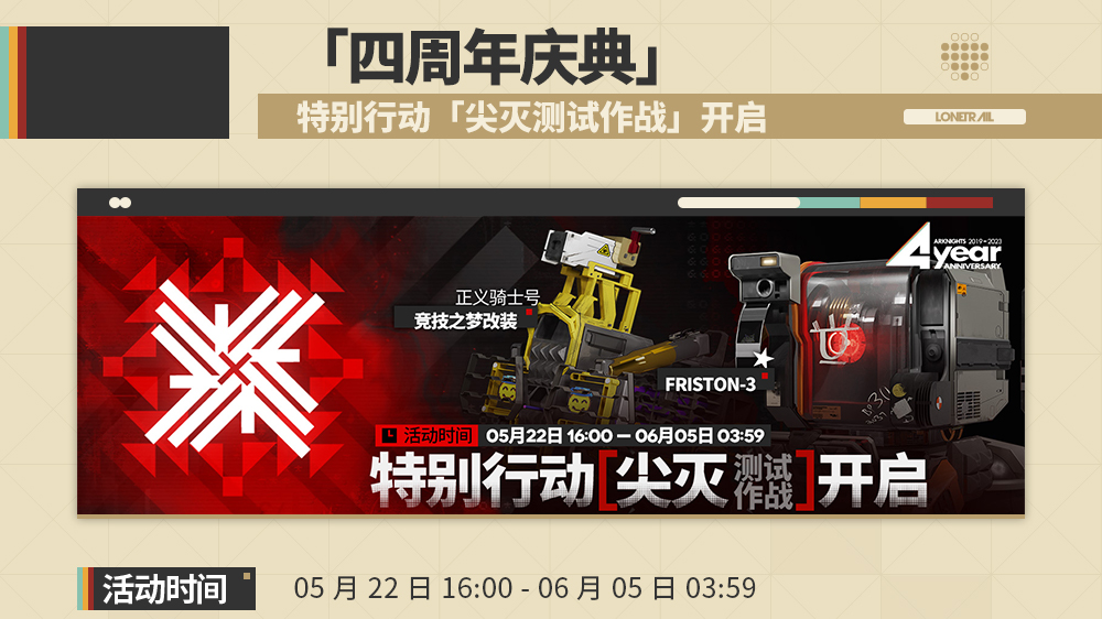 特别行动「尖灭测试作战」开启