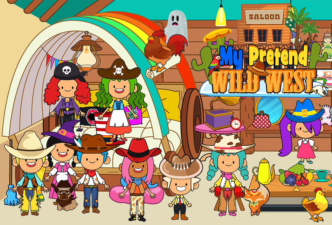 My Pretend Wild West - Cowboy & Cowgirl Kids Games游戏截图