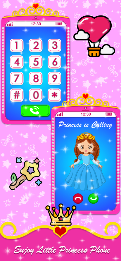 Pink Princess Learning Phone游戏截图