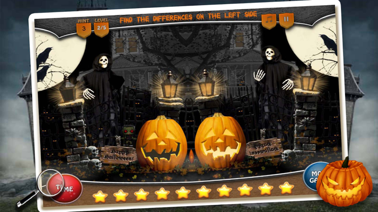 万圣节派对找不同游戏截图