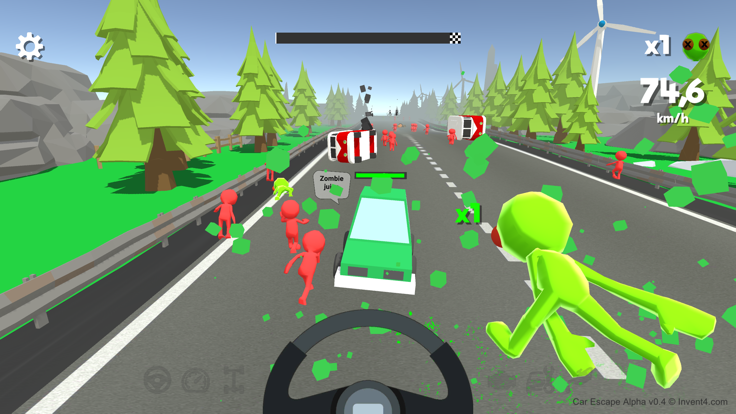 Car Escape 3D Zombie Attack游戏截图