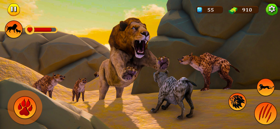 野生狮子模拟器生存游戏截图
