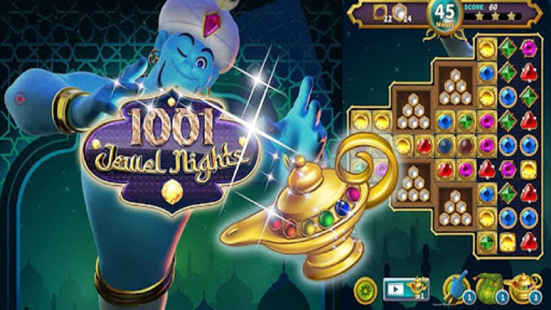 1001 Jewel Nights-Match 3游戏截图