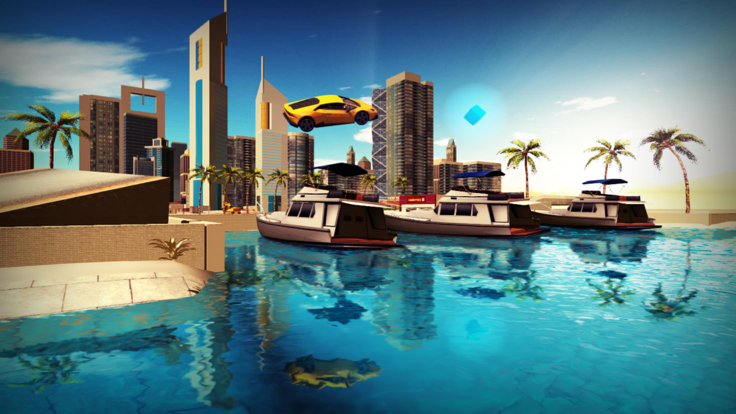 Dubai City Driving Simultor 3D 2015 : 高速公路 漂移 风险 驱动器 赛跑游戏截图