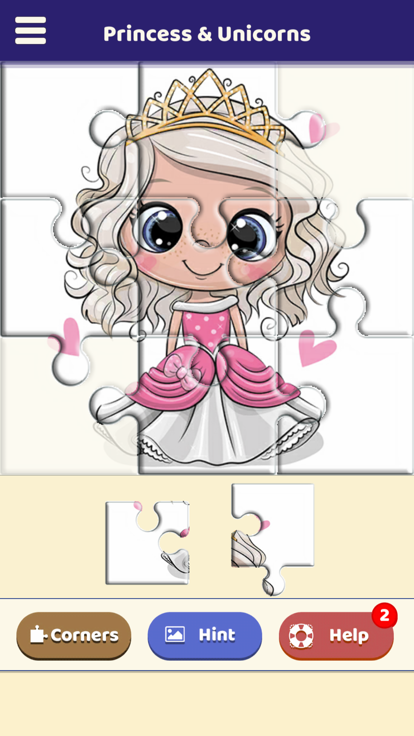 Princess & Unicorns Puzzle游戏截图