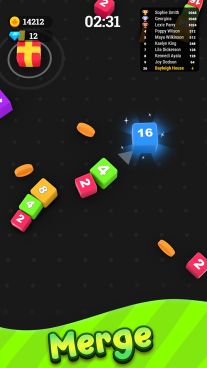 Jelly Cube Run 2048游戏截图