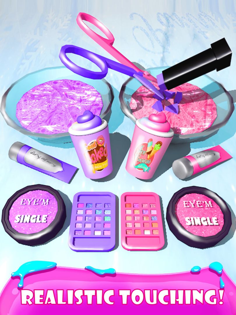 Screenshot of Mixing Makeup Into Slime ASMR Games for Girls
