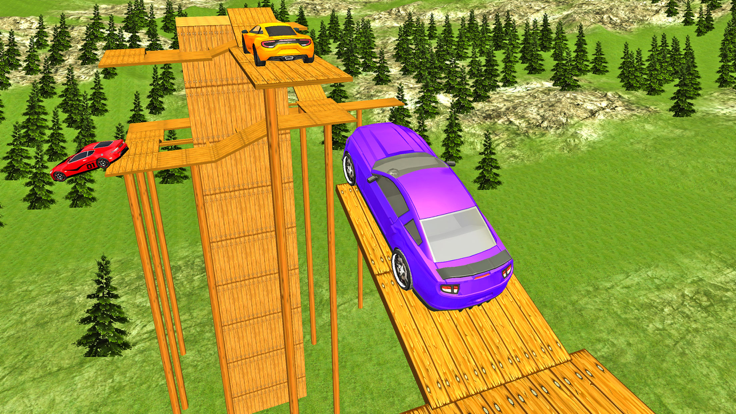 真正的疯狂的特技汽车驾驶模拟器3D游戏截图
