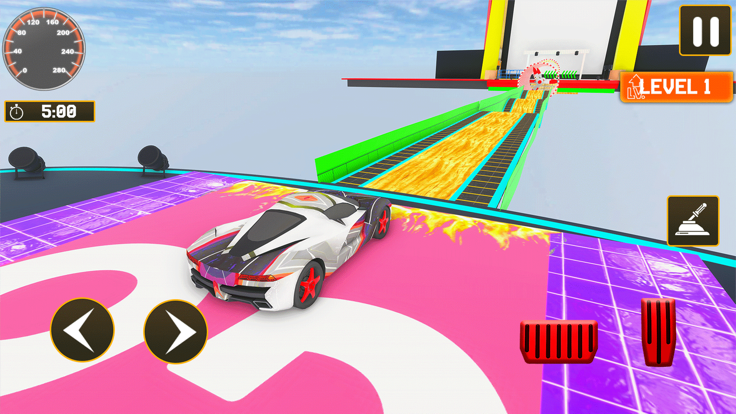 Mega Stunt Car Parking 3d Game游戏截图