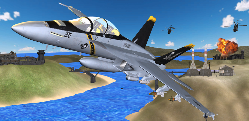 Airplane Carrier Fighter Jet游戏截图
