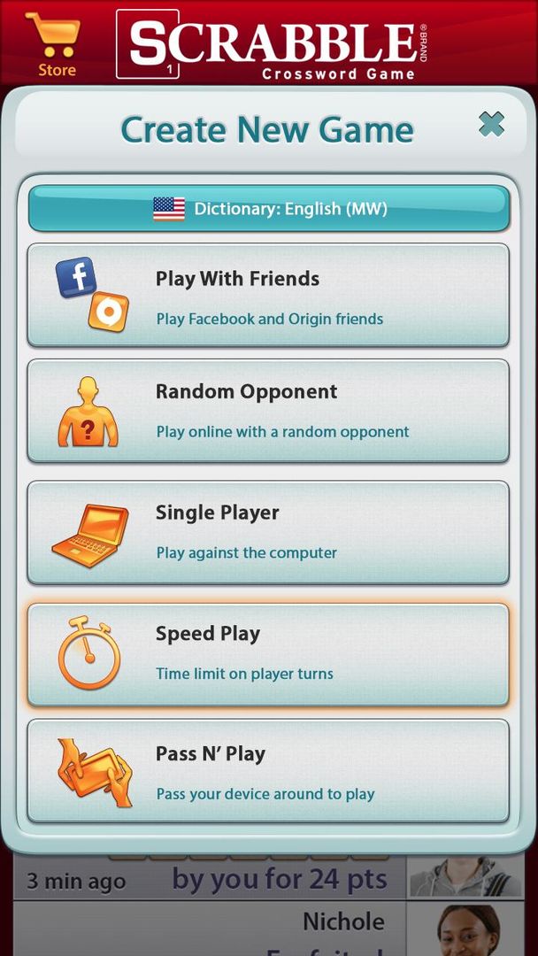 SCRABBLE游戏截图