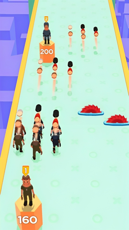 Idle Merge Angry Runner Guys游戏截图