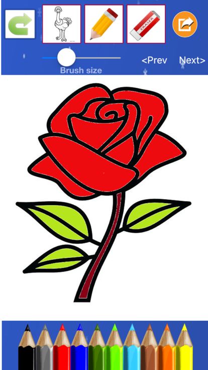 Flower Coloring Drawing book游戏截图