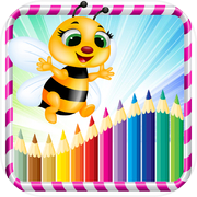 Animals Coloring Books - dog cat princess and flower drawing painting games for kids