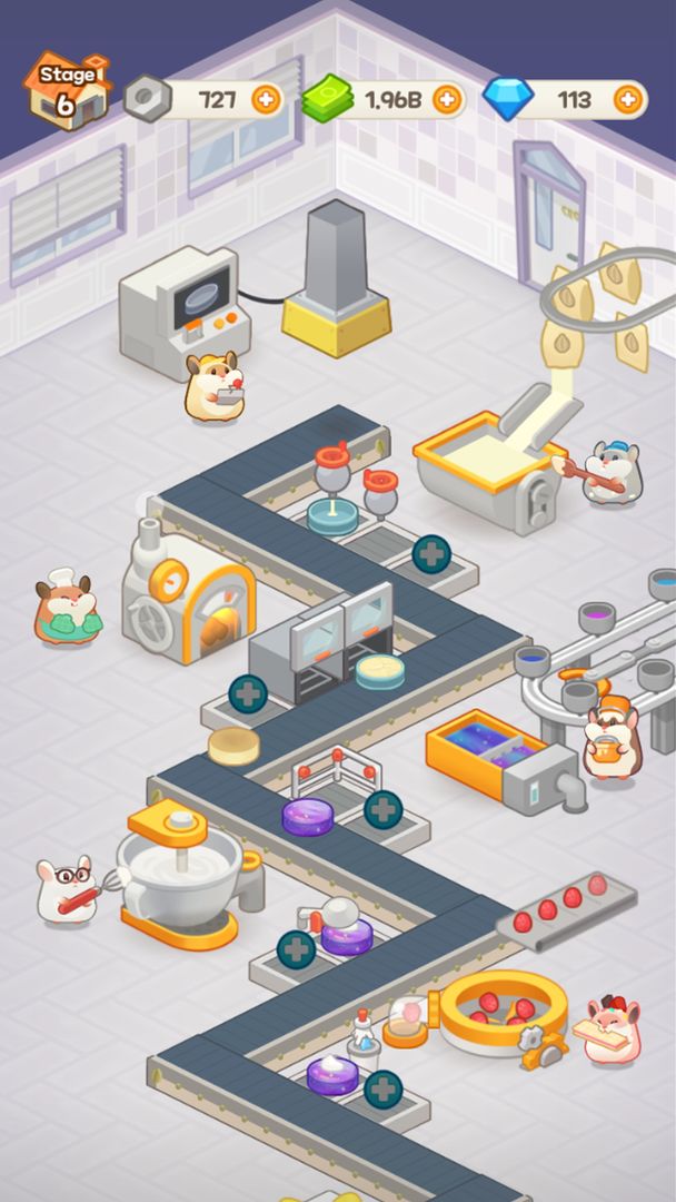 Screenshot of Hamster's Cake Factory - Idle Baking Manager