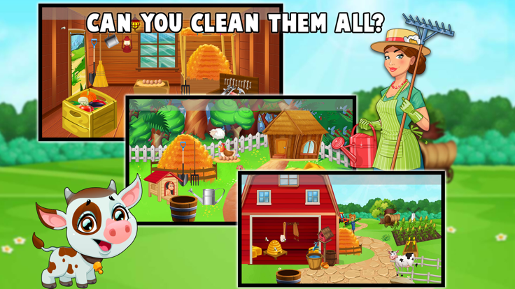 Messy Farm Cleanup Game游戏截图