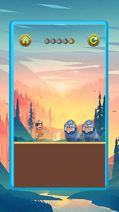 聪明的原始人: 打倒小怪兽游戏截图