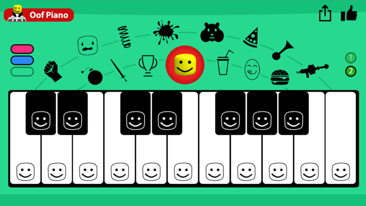 Oof Piano for Roblox游戏截图