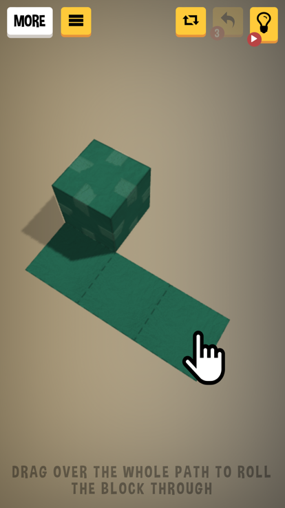 Block Puzzle 3D roll cube game游戏截图