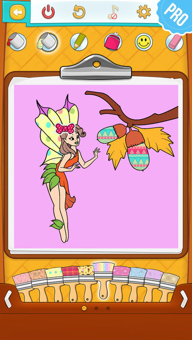 仙女 著色本 PRO - 色遊戲 填色畫冊游戏截图