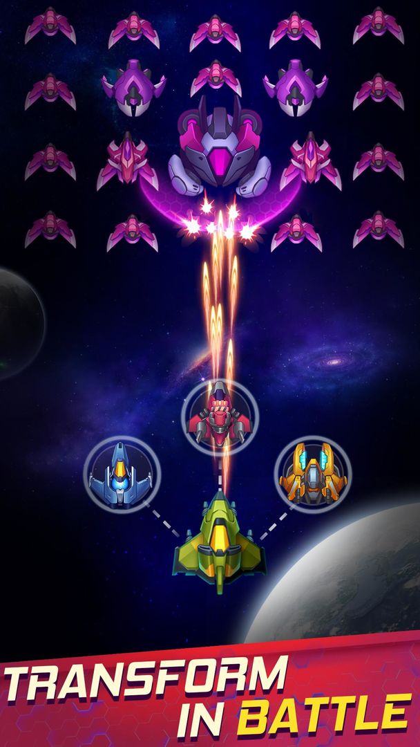 Screenshot of Wind Wings: Space Shooter - Galaxy Attack