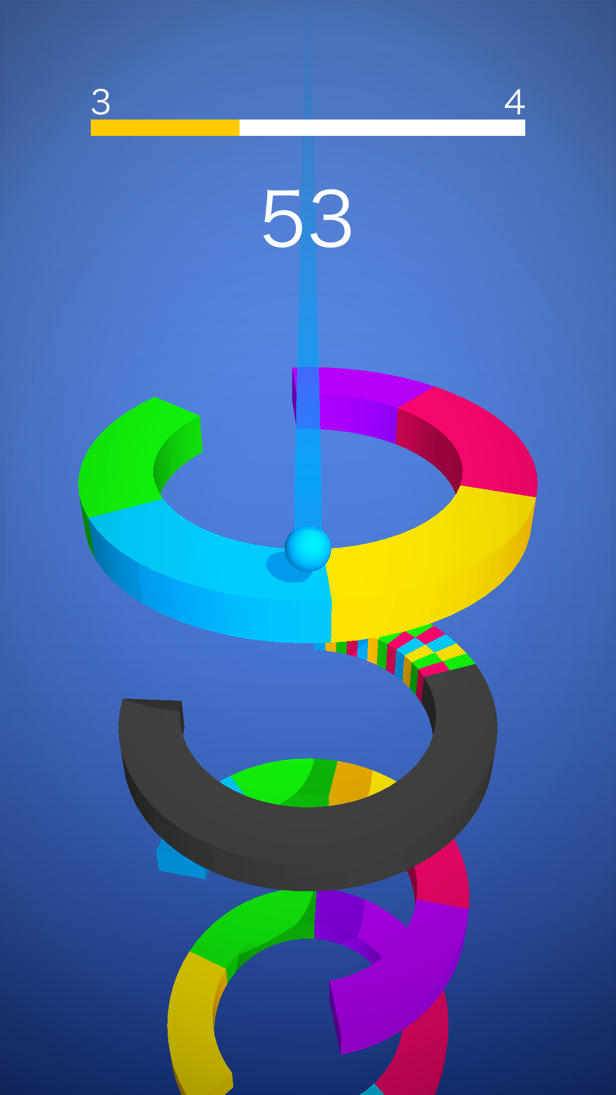 彩球跳塔游戏截图