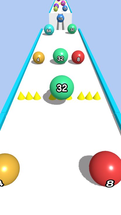 Merge Ball Run 2048游戏截图