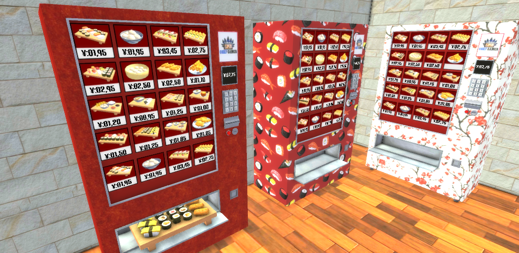 日本食品自动售货机游戏截图