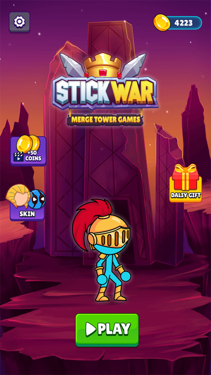 Stickman Hero Merge Tower War游戏截图