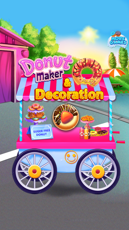 Sweet Donut Maker Cooking game游戏截图