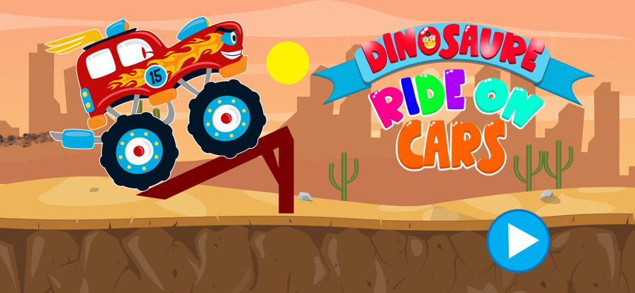 Dinosaur Trucks Ride Car Games游戏截图
