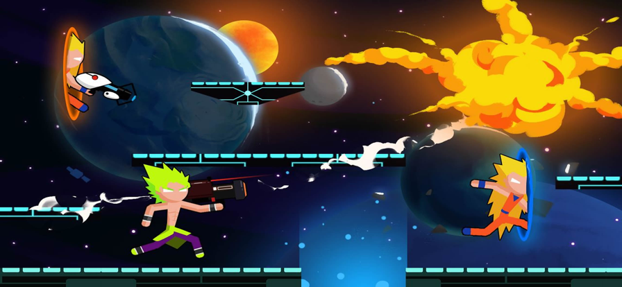 火柴人格斗- 超级英雄大乱斗打架决斗打仗联盟战争动画版小游戏游戏截图