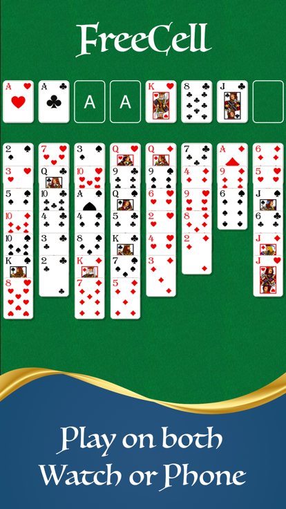 FreeCell Solitaire Watch Game游戏截图