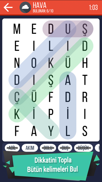 Kelime Sarmalı: Harfleri Bul游戏截图