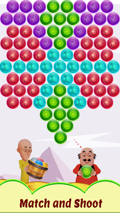 Motu Patlu Bubble Shooter游戏截图