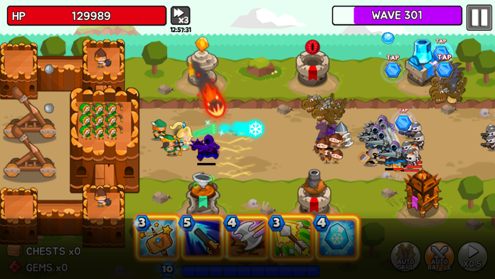 成长之塔：城堡防御TD游戏截图