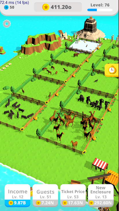 Idle Animals Island游戏截图