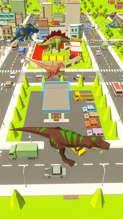 Dinosaur Rampage Dino Games游戏截图