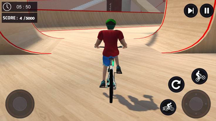 小轮车 自行车 特技 疯狂的 游戏游戏截图
