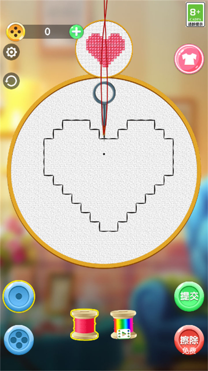 刺绣小画家 - 全新女孩化妆休闲单机小游戏游戏截图