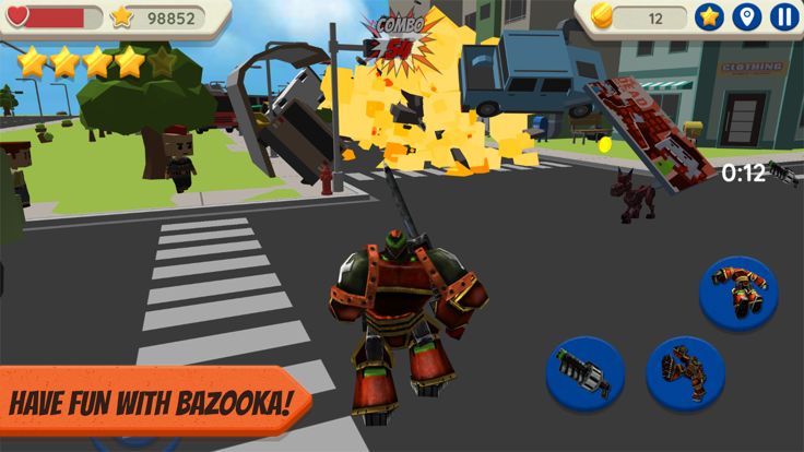 Robot Hero: City Simulator 3D游戏截图