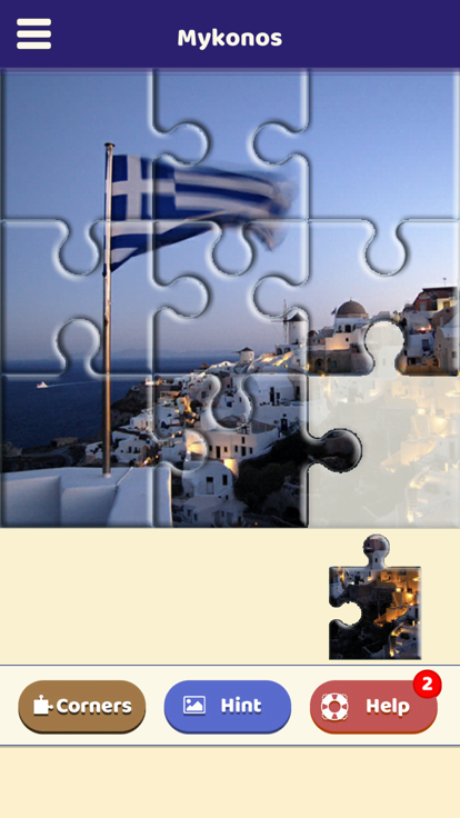 Mykonos Sightseeing Puzzle游戏截图