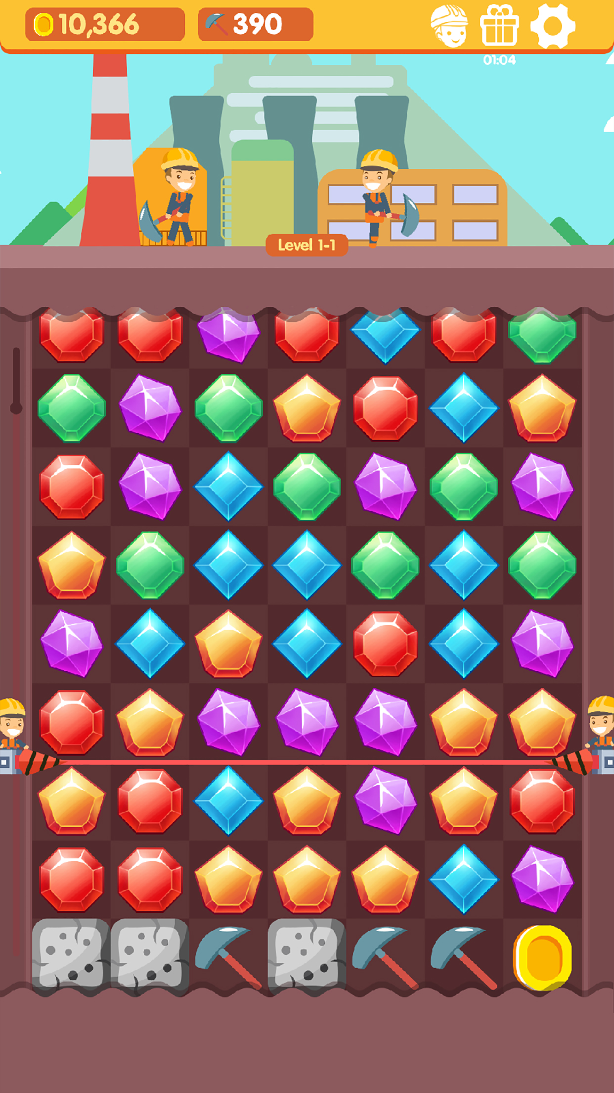 消消矿工游戏截图