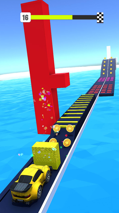 汽车堆叠破折号：堆叠颜色游戏截图