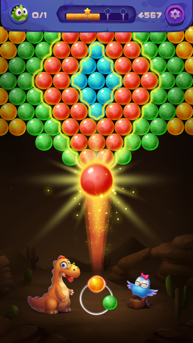 恐龙泡泡射手蛋射击游戏截图
