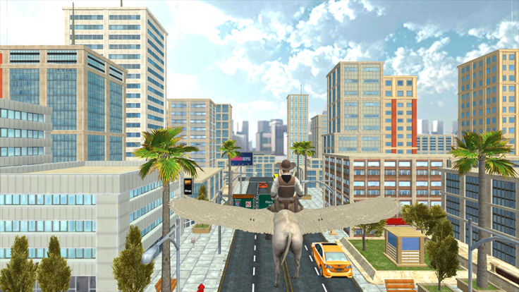 Flying Donkey Taxi Transport游戏截图