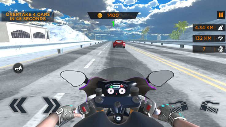 Highway Traffic Bike Rider XTR游戏截图