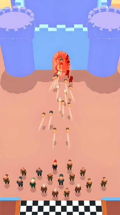 Idle Merge Angry Runner Guys游戏截图